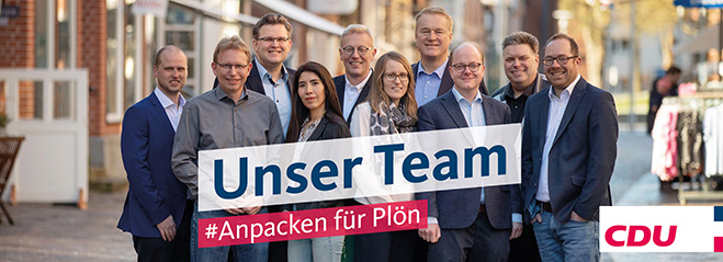 Team der CDU in Plön zur Kommunalwahl 2023