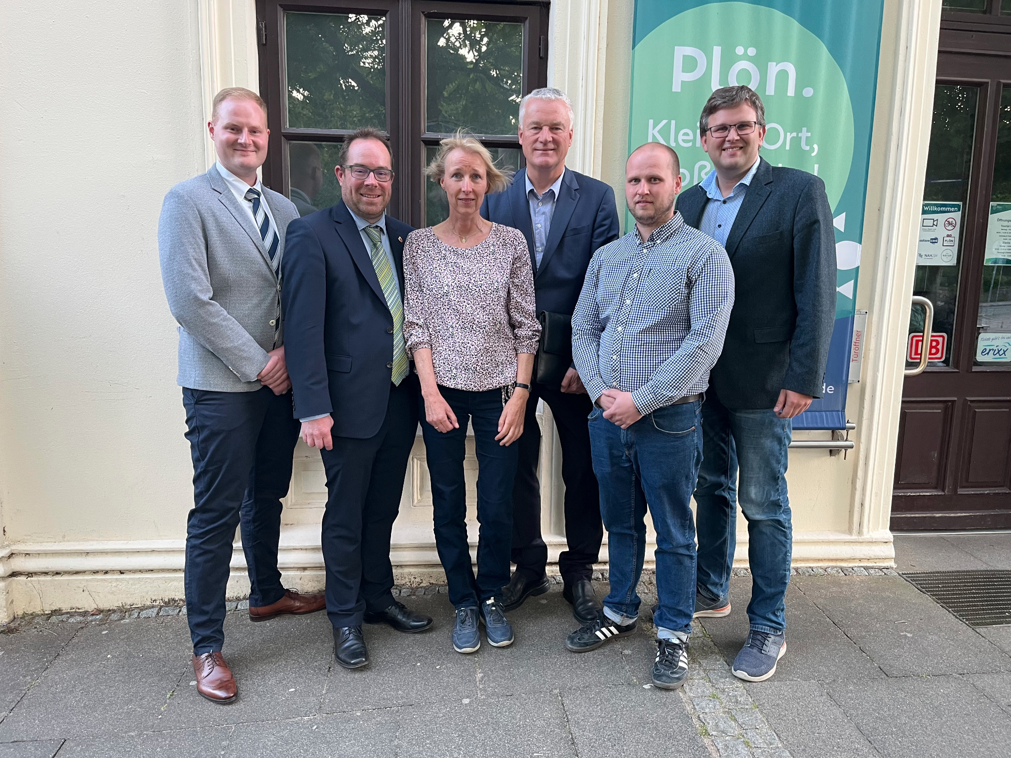Sechs Mitglieder des CDU-Ortsvorstandes Plön auf einem Gruppenfoto